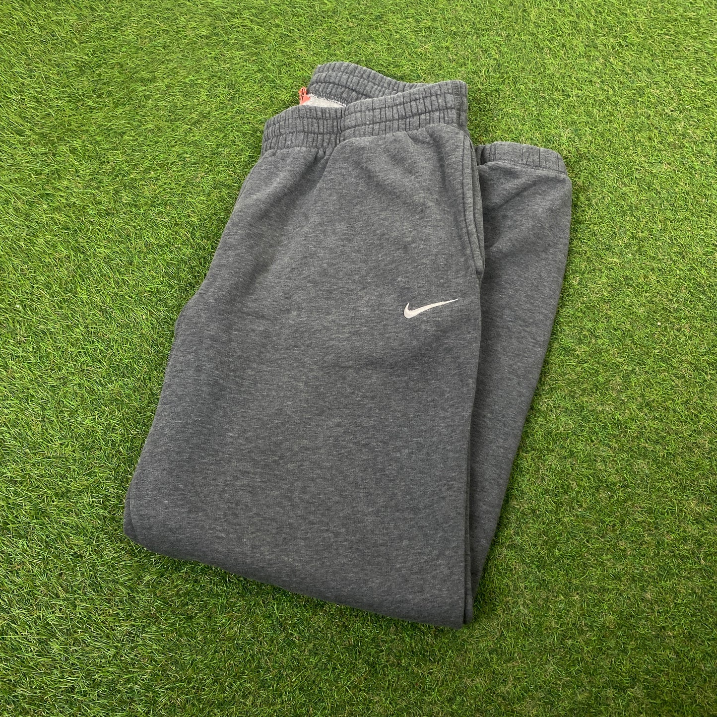 00s Nike Wide Leg Cotton Joggers Grey Medium