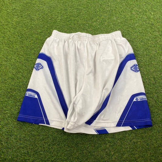 Retro Nylon Football Shorts White XL