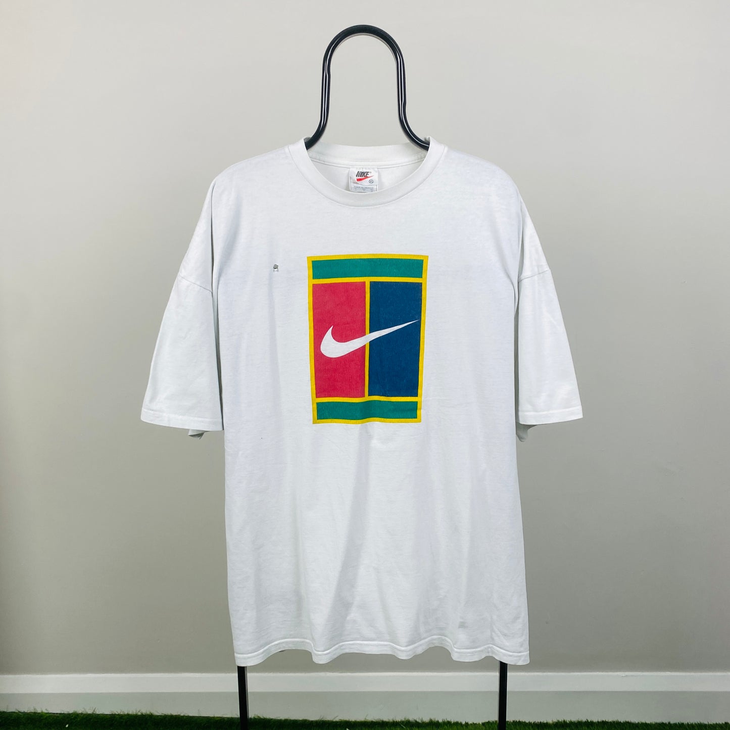 90s Nike Challenge Court T-Shirt White XL