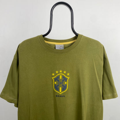 00s Nike Brazil T-Shirt Green XL