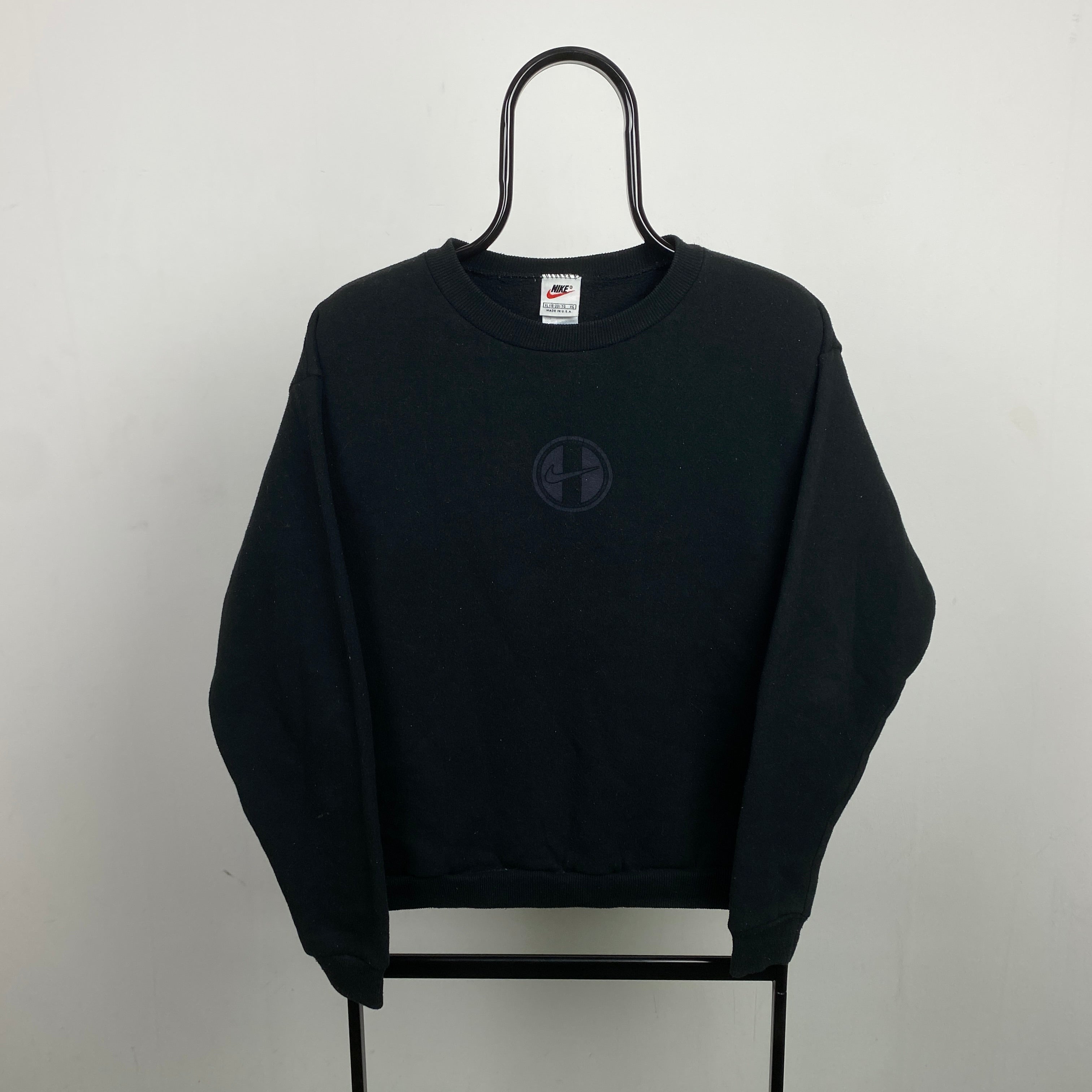 90s Nike Sweatshirt Black Small