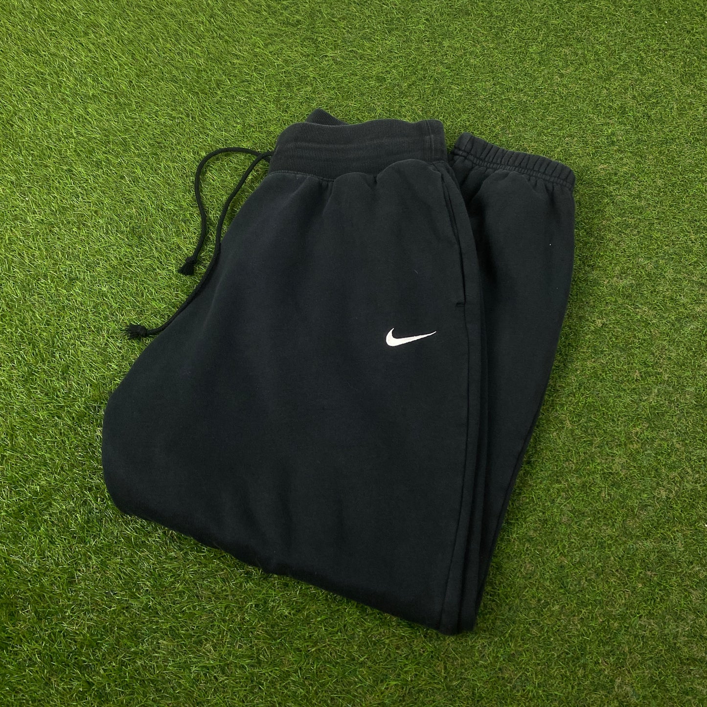 00s Nike Wide Leg Cotton Joggers Black Medium