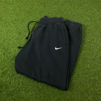 00s Nike Wide Leg Cotton Joggers Black Medium