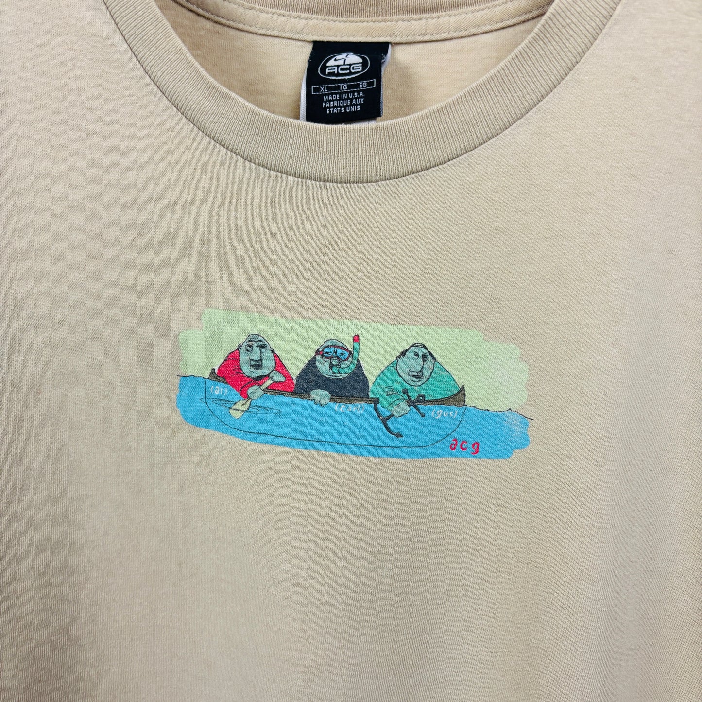 90s Nike ACG Al Carl Gus T-Shirt Brown XL