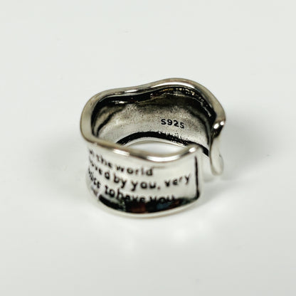 Vintage Storyteller Ring .925 Silver