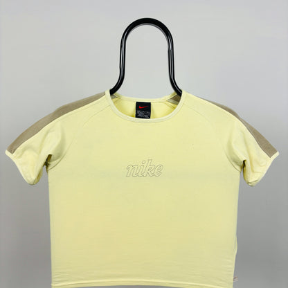 90s Nike Cropped T-Shirt Yellow Women’s Medium