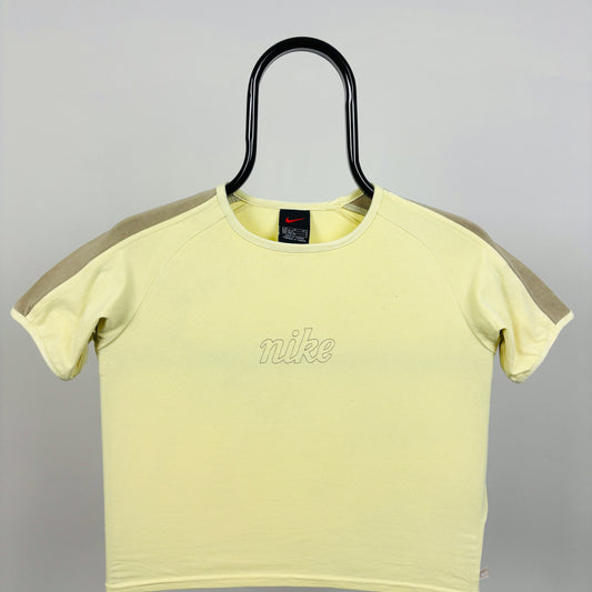 90s Nike Cropped T-Shirt Yellow Women’s Medium