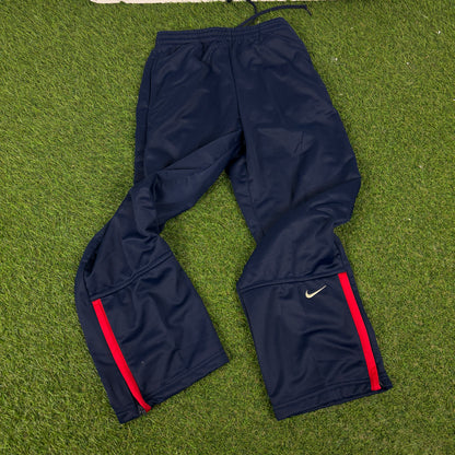00s Nike Piping Tracksuit Jacket + Joggers Set Blue Youth Large