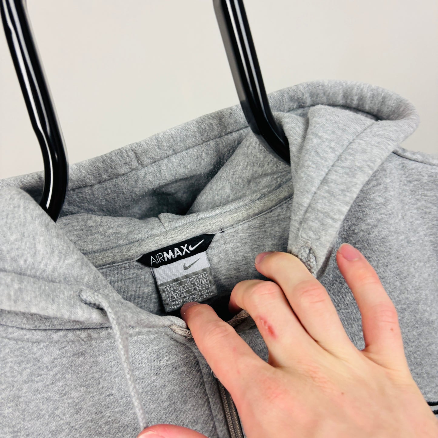 00s Nike Air Max Zip Hoodie Grey Large