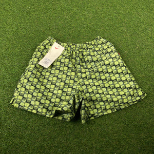 90s Nike Wavey Shorts Green XS