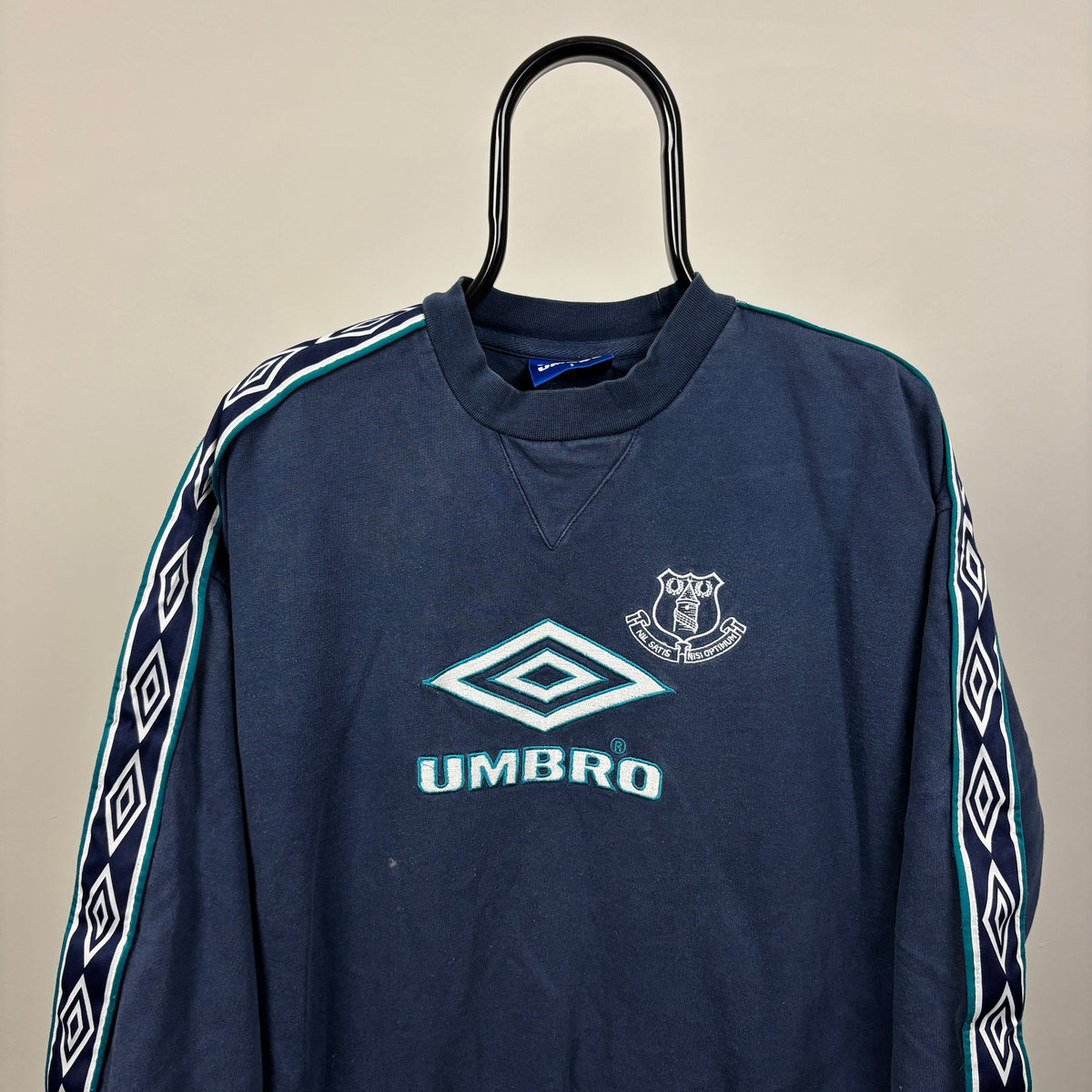 90s Umbro Everton Sweatshirt Blue Small