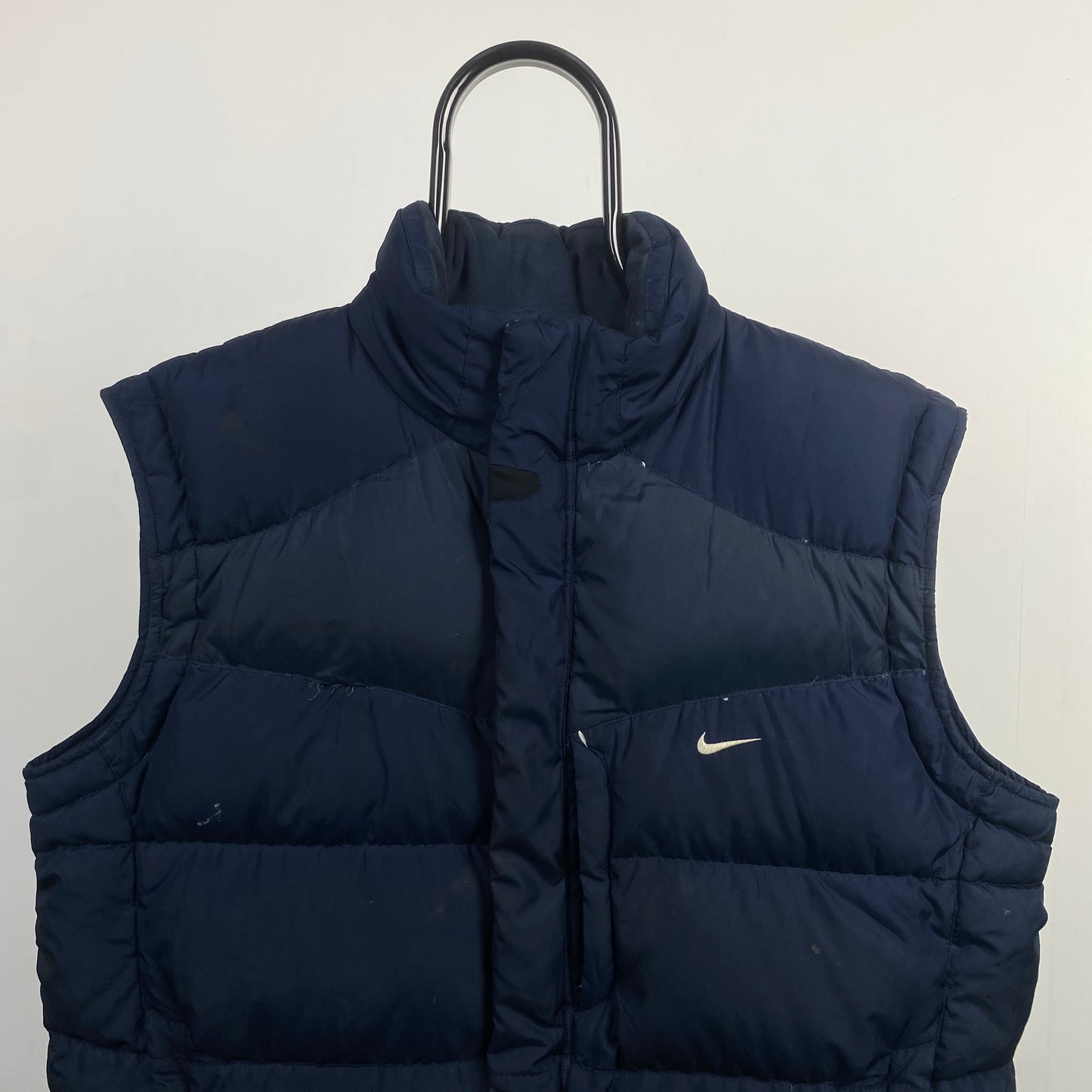 00s Nike Puffer Gilet Jacket Blue XL