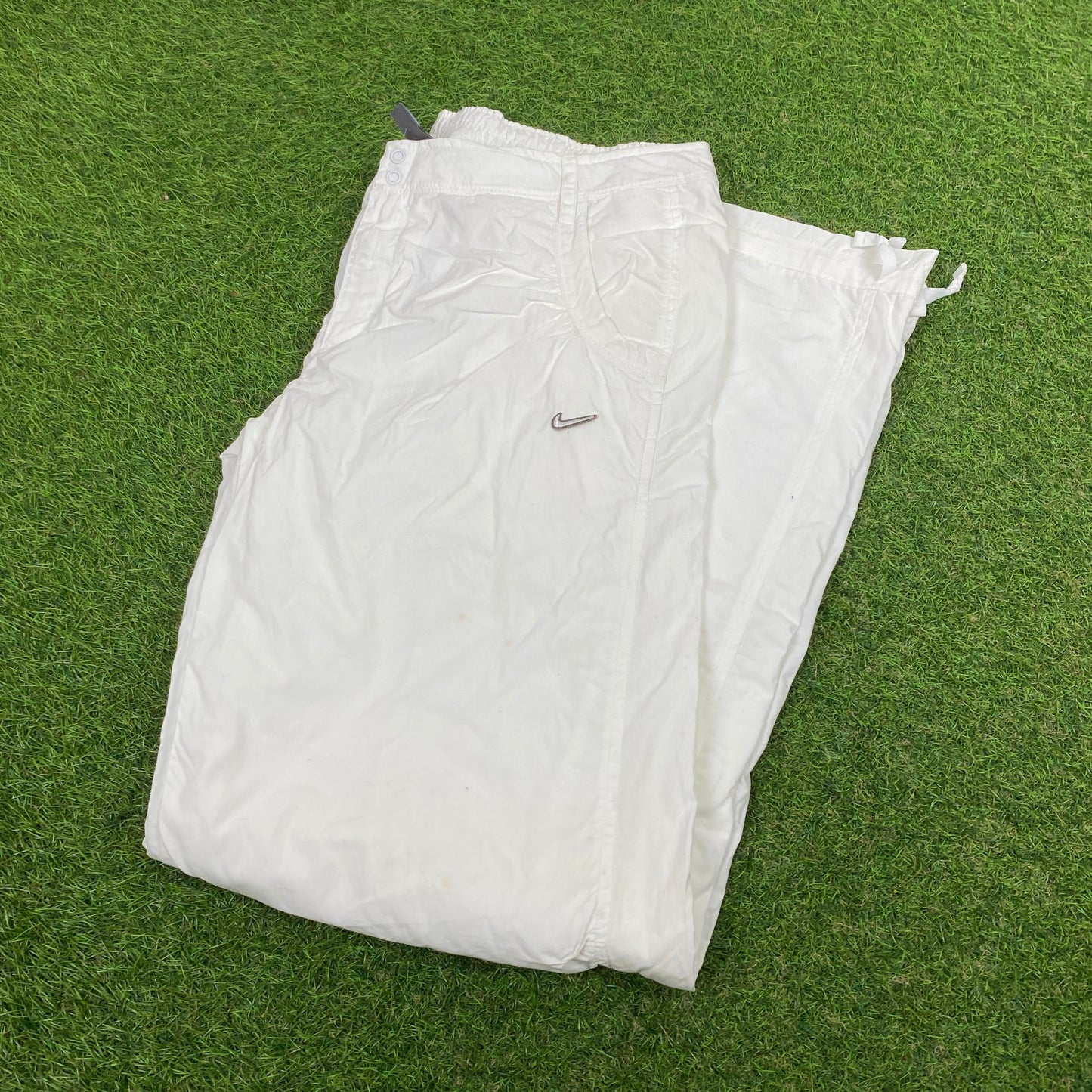 00s Nike Parachute Joggers White Medium