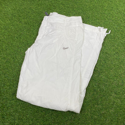 00s Nike Parachute Joggers White Medium