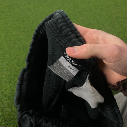 00s Nike Air Max Wide Leg Cotton Joggers Black Medium