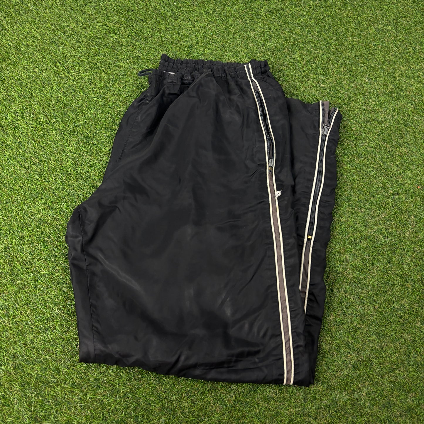 00s Nike Piping Joggers Black Large