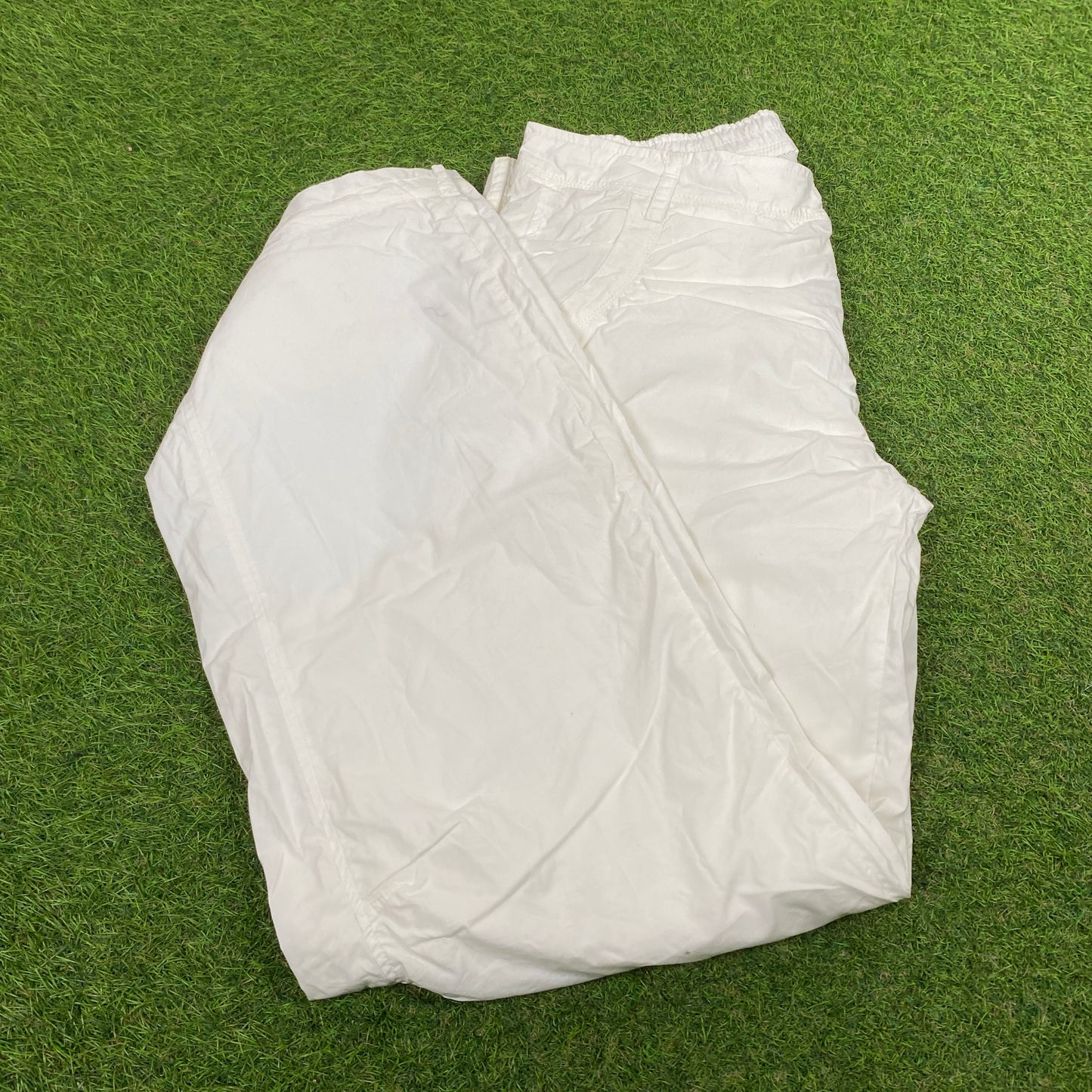 00s Nike Parachute Joggers White Medium