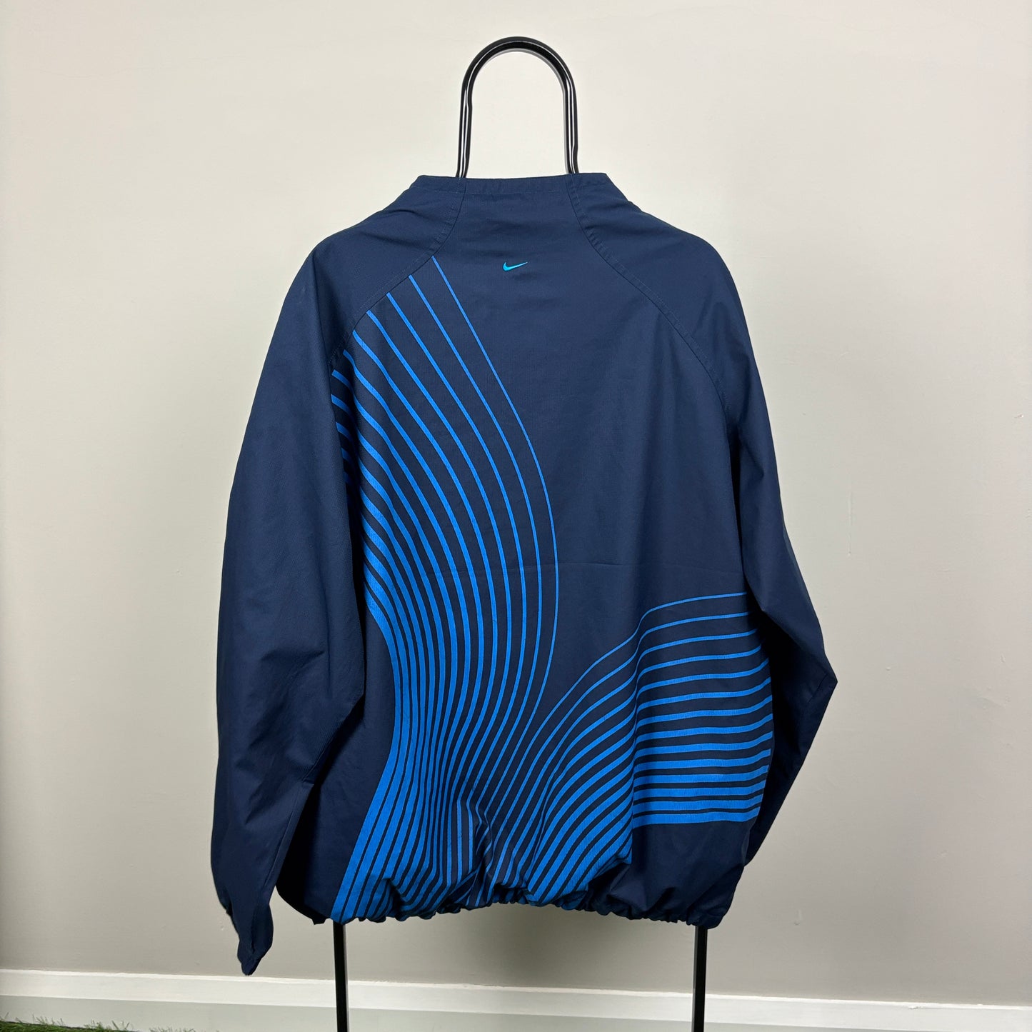 00s Nike Tn Air Side Winder Windbreaker Jacket Blue XXL