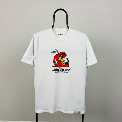 00s Carhartt Appetite T-Shirt White Medium