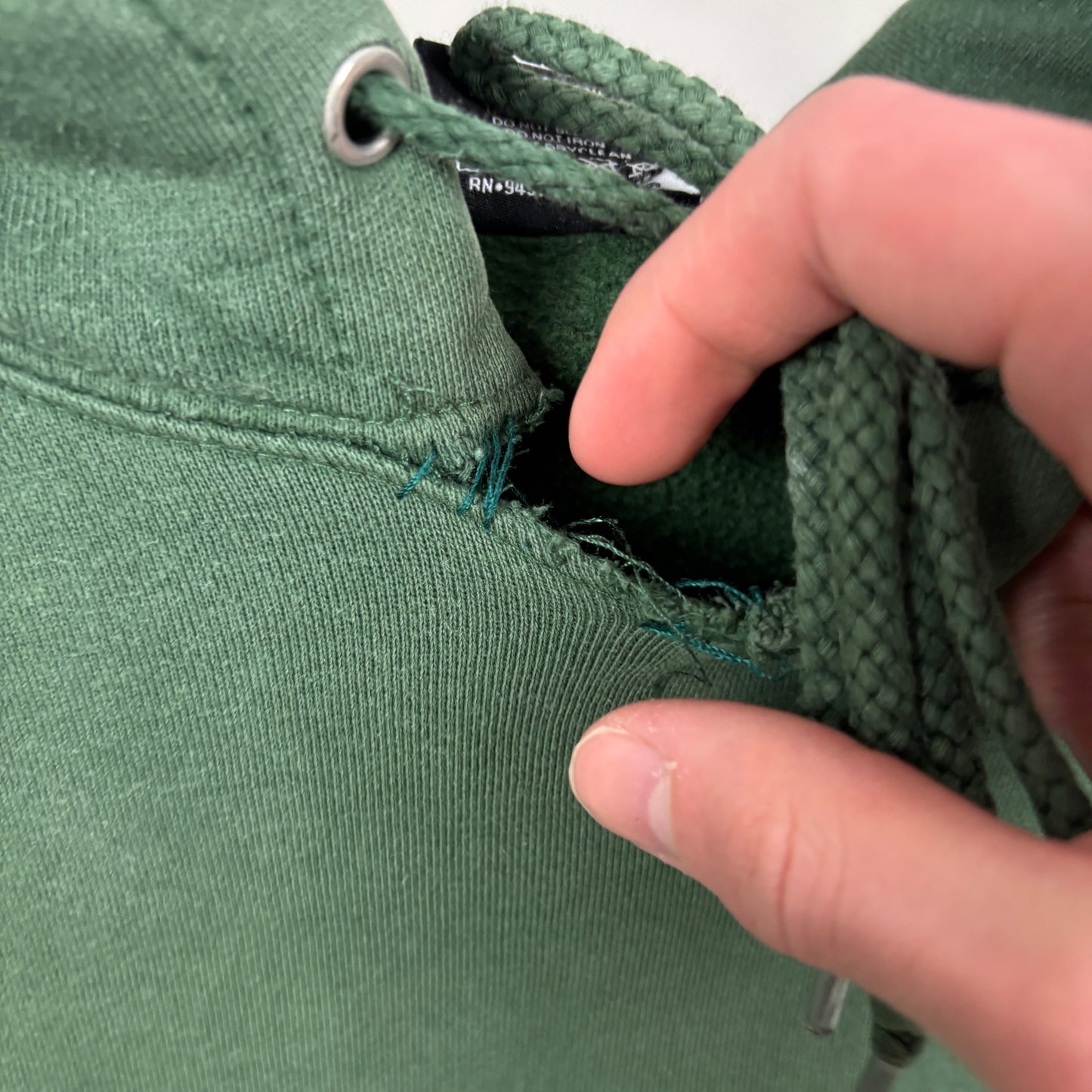 00s Stussy Hoodie Green Medium