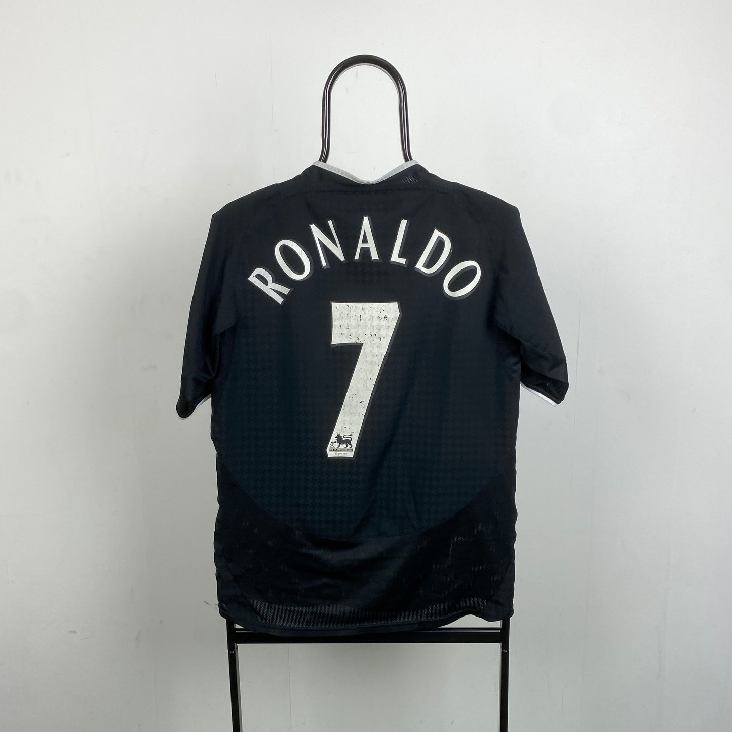 00s Nike Manchester United Ronaldo Football Shirt T-Shirt Black Small