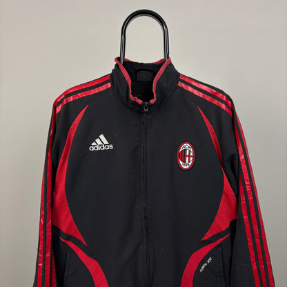00s Adidas Real Madrid Windbreaker Jacket Red Medium