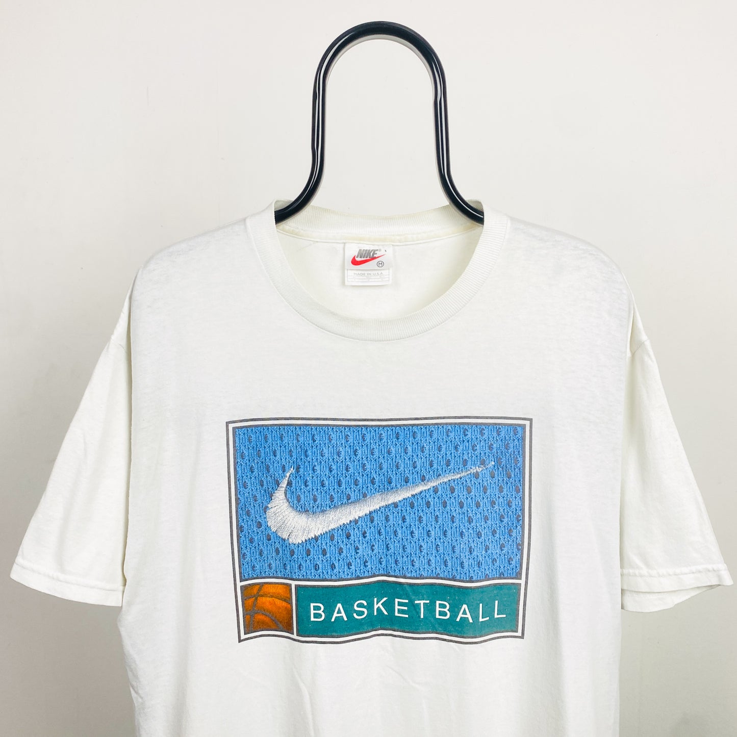 90s Nike Basketball T-Shirt White Medium