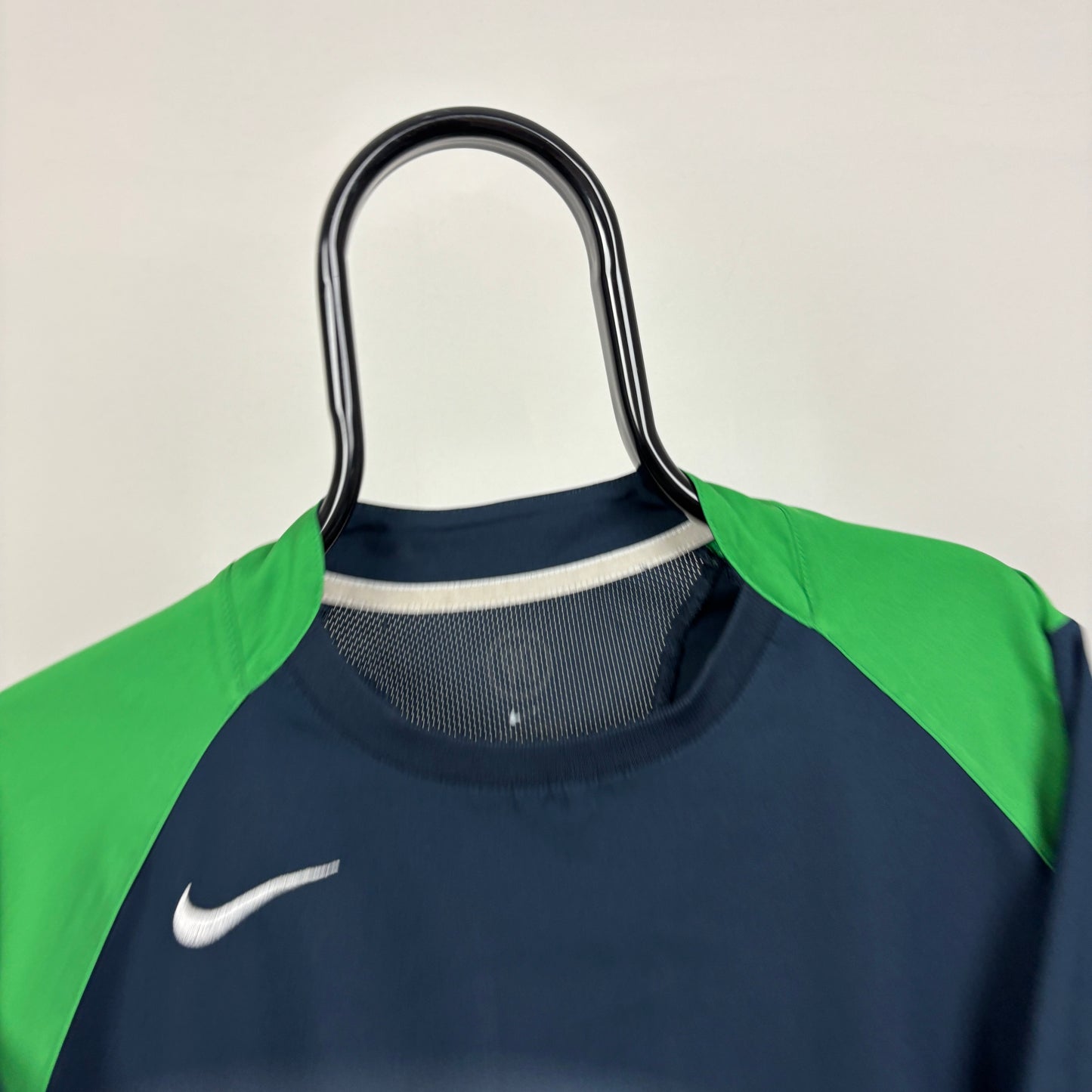 00s Nike T90 Football Shirt T-Shirt Blue XL