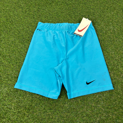 90s Nike Stretchy Shorts Blue XL