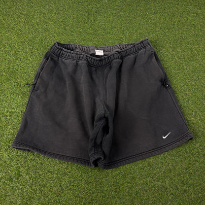 00s Nike Zip Pocket Cotton Shorts Black XL