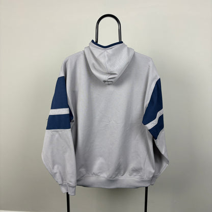 00s Reebok Hoodie Grey Medium