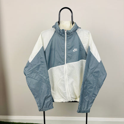 90s Nike Windbreaker Jacket White Large