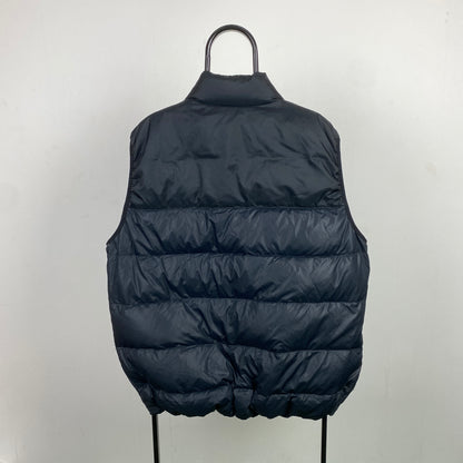 00s Nike Quilted Puffer Gilet Jacket Black XL