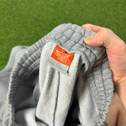 00s Nike Wide Leg Cotton Joggers Grey Medium
