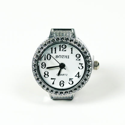 Bezel Watch Ring White