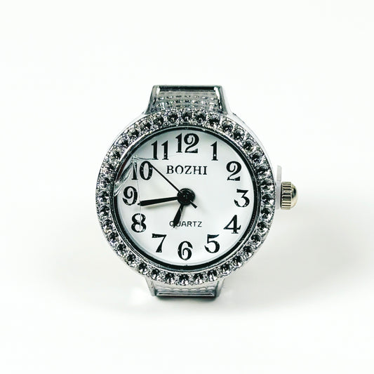 Bezel Watch Ring White