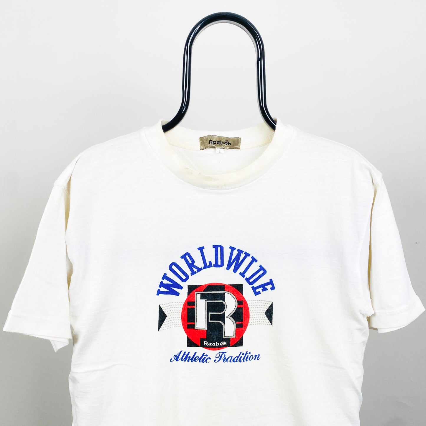 Retro Reebok Athletic T-Shirt White Large