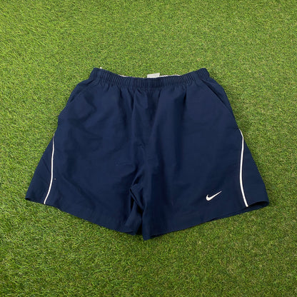 00s Nike Piping Shorts Blue Small