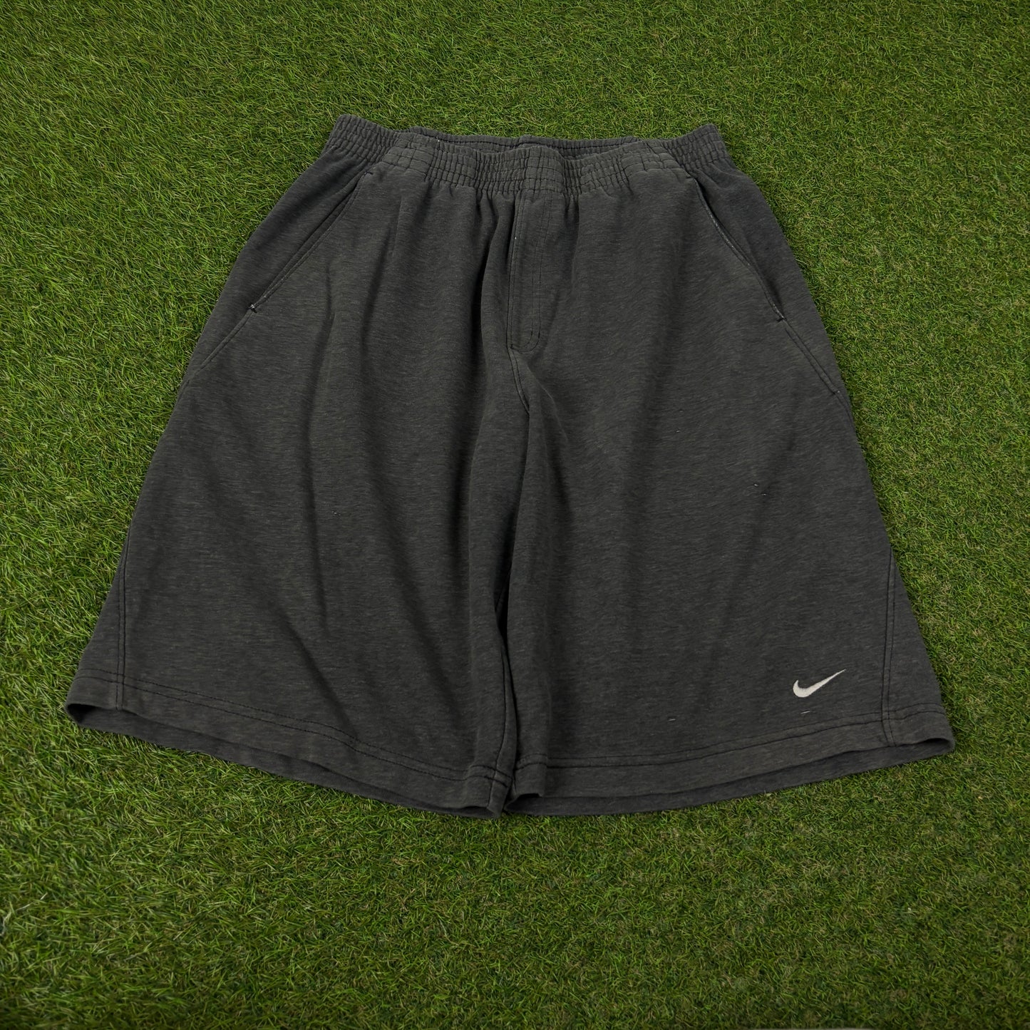 00s Nike Cotton Shorts Grey Medium