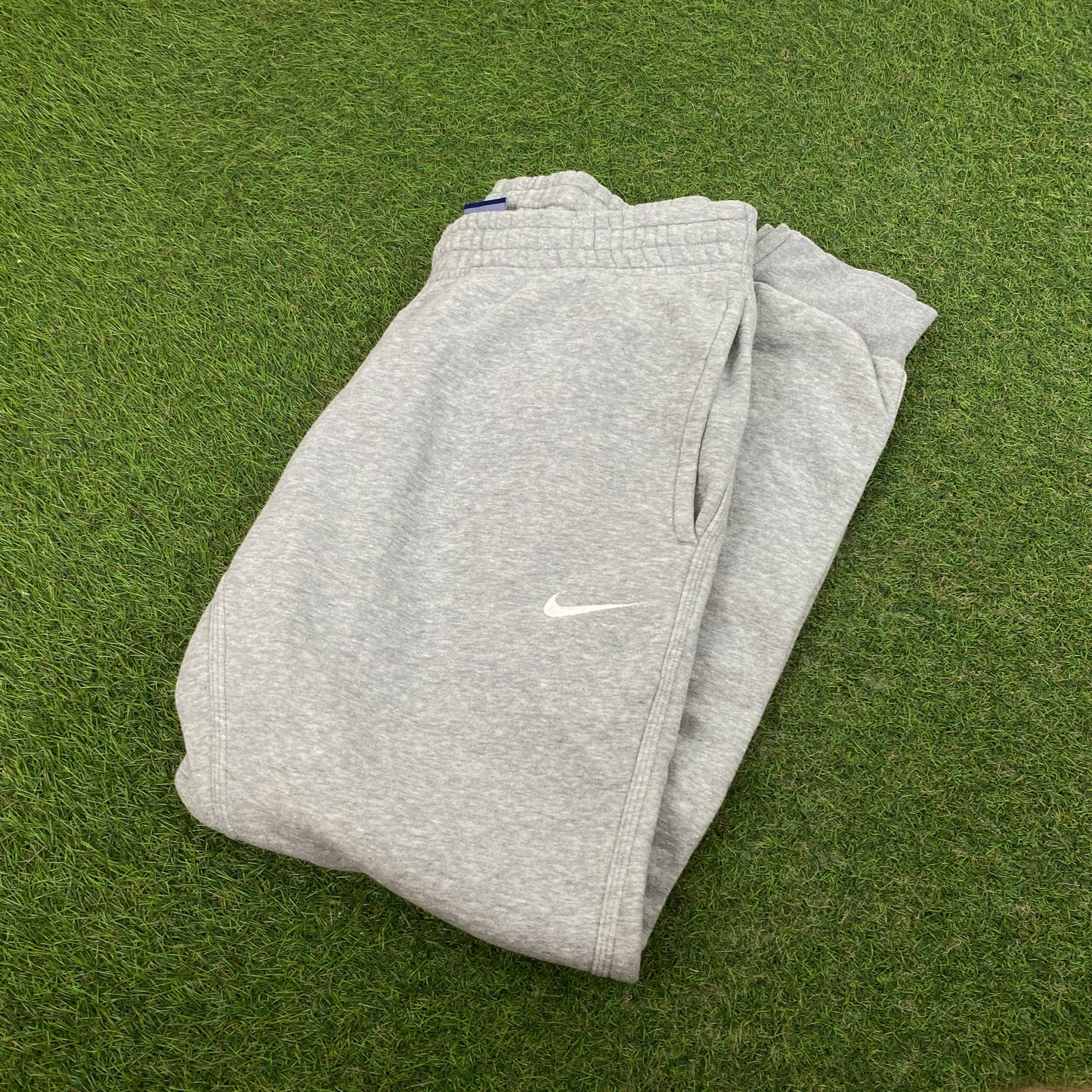 00s Nike Cotton Joggers Grey Medium