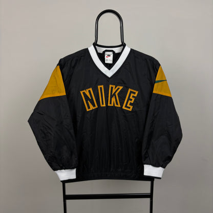 90s Nike Windbreaker Sweatshirt Black XS