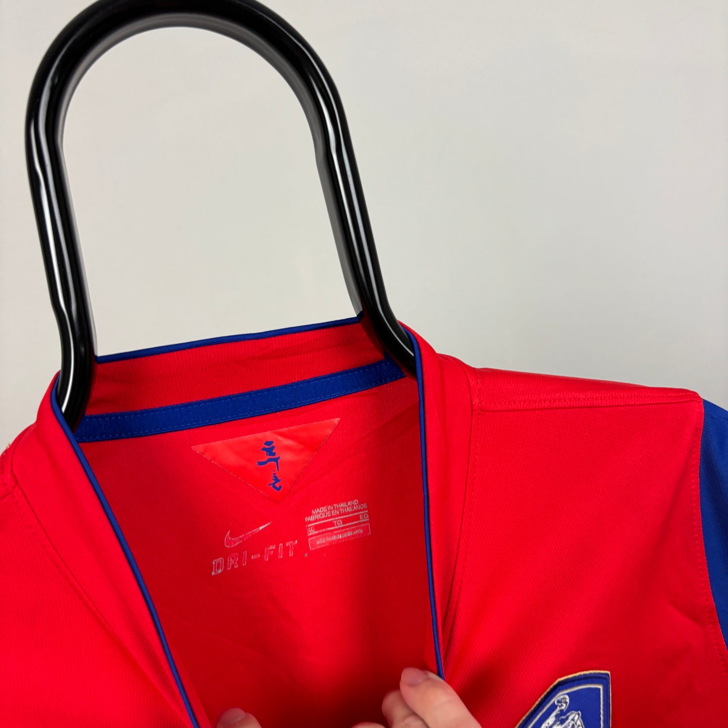00s Nike South Korea Football Shirt T-Shirt Red Small