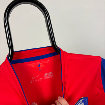 00s Nike South Korea Football Shirt T-Shirt Red Small