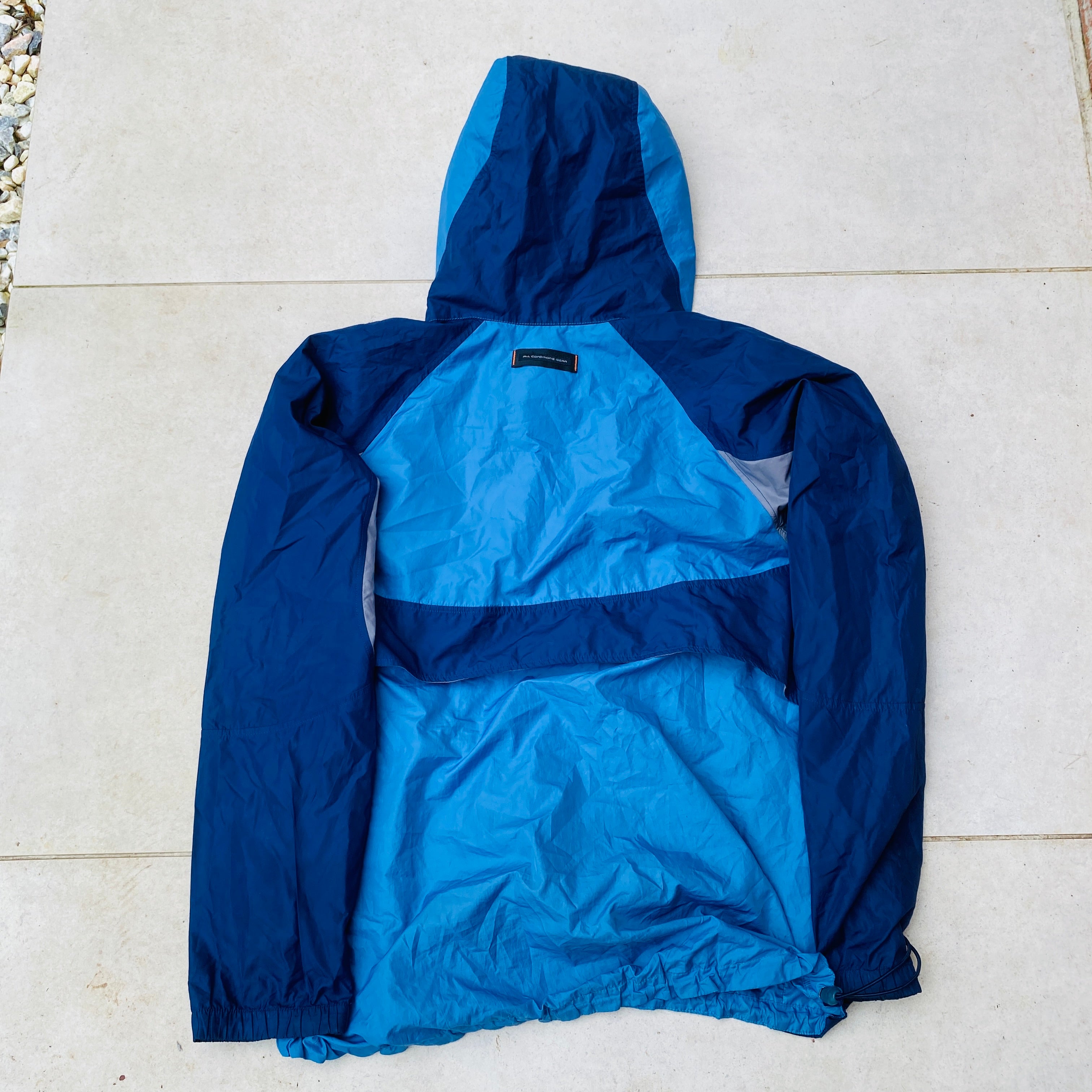 90s Nike ACG Packable Waterproof Coat Jacket Blue Large
