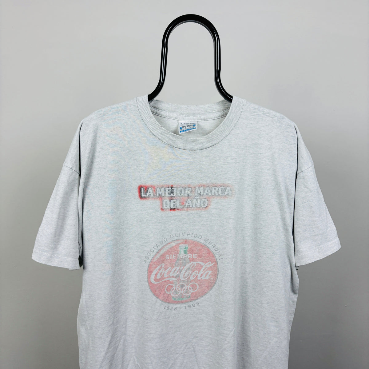 90s Coca Cola Olympics T-Shirt Grey XL