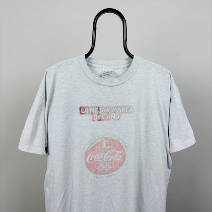 90s Coca Cola Olympics T-Shirt Grey XL