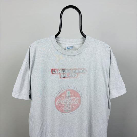 90s Coca Cola Olympics T-Shirt Grey XL