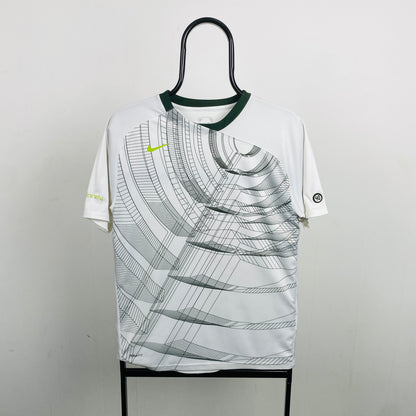 00s Nike T90 Football Shirt T-Shirt White Small