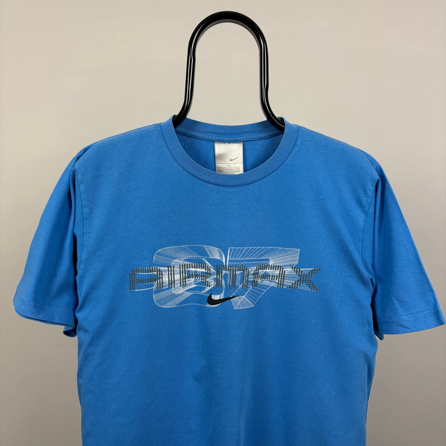 00s Nike Air Max 87 T-Shirt Blue Medium