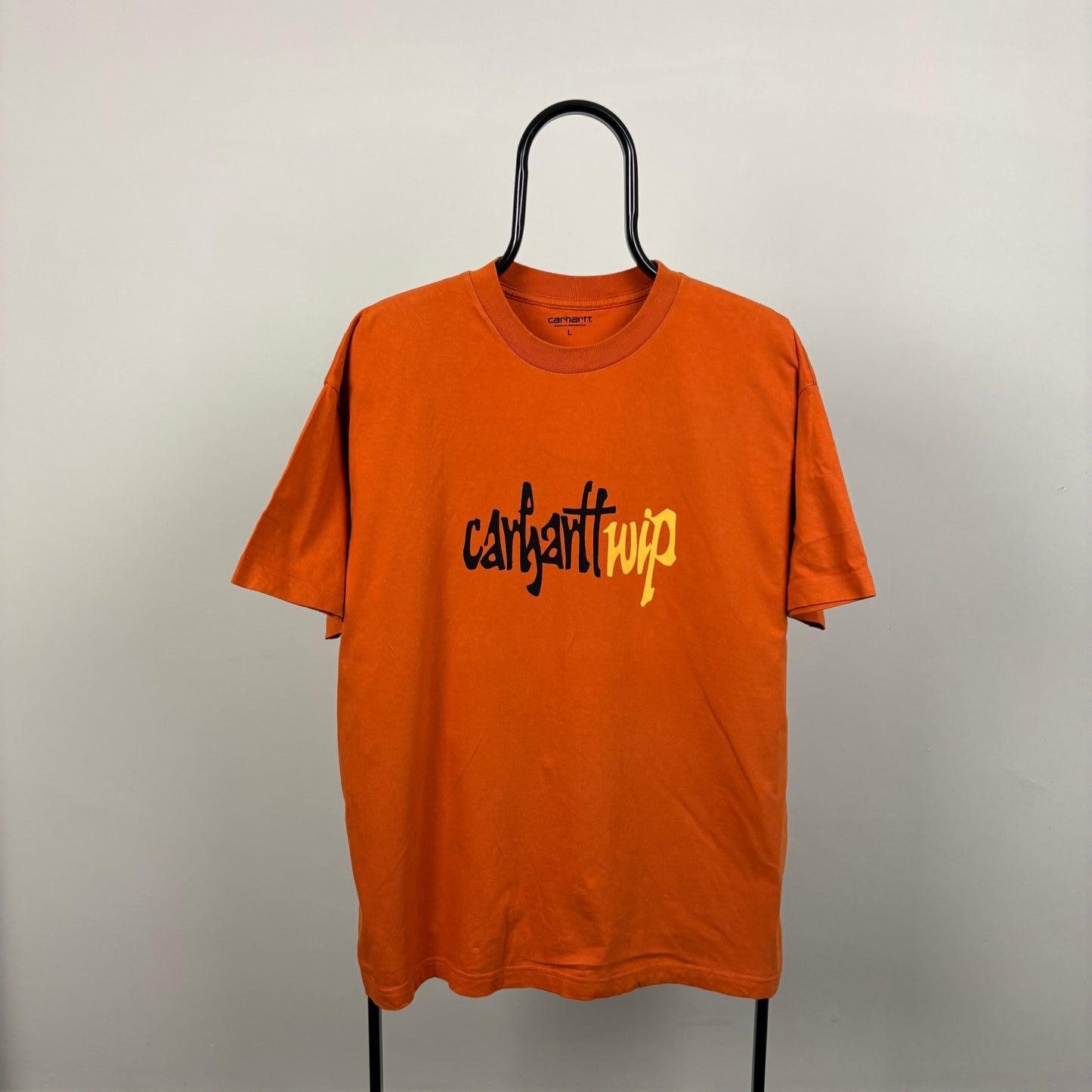 00s Carhartt T-Shirt Orange Large
